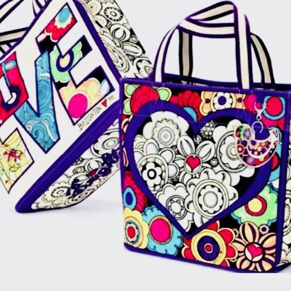 Brighton Love Groove II Canvas Tote 14.5 x 15.5